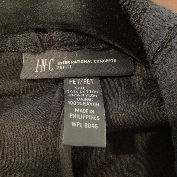 SOLD- NWOT INC Petite XS Black Lack Button Blazer - Picture 8 of 8